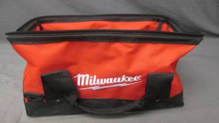 Milwaukee BAG17MIL 17 Inch Heavy Duty Canvas Tool Bag 6 Pocket [upl. by Beller]