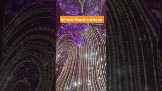 Velvet hand cutdanashortsfancyviralshorts beautifulhandembroideryflowerdesignunfrezzmyaccount [upl. by Adine]