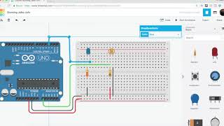 Tinkercad Circuit Led e fotoresistenza [upl. by Onyx42]