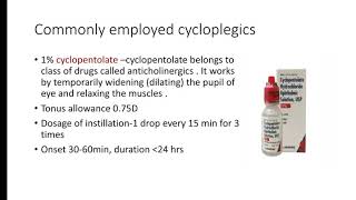 Cycloplegic drugs  Full explanation by Prabhsheel Kaur  effect of cycloplegic drugs Optometey [upl. by Lenrow]