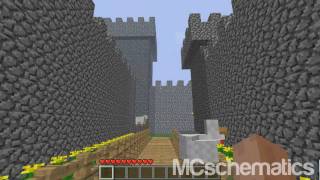 Minecraft Schematic  Huge Castle [upl. by Aisatal856]