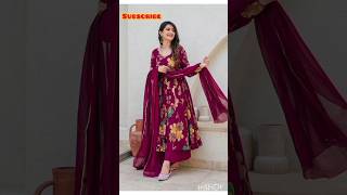 New trending anarkali collection onlinedress fashion suitfashion womensclothing shortsfeed [upl. by Kampmann409]