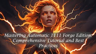 Mastering Automatic 1111 WebUI Forge Edition Comprehensive Tutorial and Best Practices [upl. by Keily]