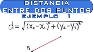 Distancia entre dos puntos Ejemplo 1 [upl. by Davies732]