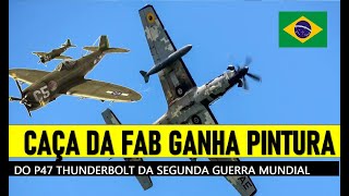 A29 SUPER TUCANO ganha pintura do P47 THUNDERBOLT na FABmilitary militar geopolitica [upl. by Bar51]