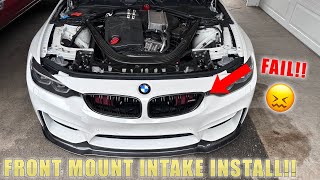 FRONT MOUNT INTAKE INSTALL ON MY M4 GONE WRONG [upl. by Krenek]