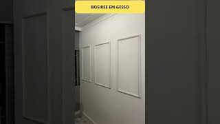 aprenda fazer boiserie com moldura em gesso [upl. by Wetzel]