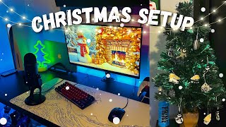 I Transformed My DREAM Gaming Setup for Christmas 🎄 [upl. by Eitra]