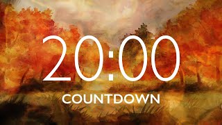 20 Minute Fall Leaves Timer with Relaxing Music and Alarm 🎵⏰ [upl. by Budge797]