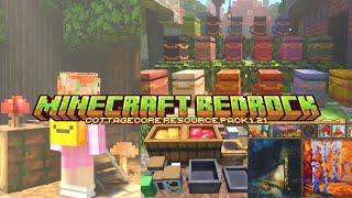 5 cottagecore addon and texture packs for minecraft pebedrock 121 🐸🍄 [upl. by Onaicul]