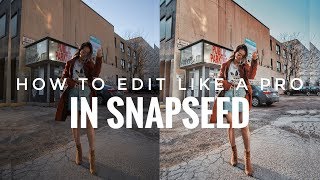 HOW TO EDIT LIKE A PRO IN SNAPSEED IN 7 STEPS [upl. by Daloris]