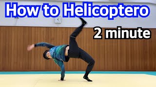 How to  Helicoptero tutorial BreakDance Capoeira Tricking Skill [upl. by Adlig694]