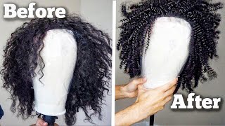 How to Restore a Synthetic Curly Wig [upl. by Gare788]