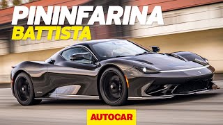 Pininfarina Battista review  New 1900hp electric hypercar driven  Autocar [upl. by Akenat922]