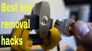 How to remove broken key from lock  DIY snapped key hacks [upl. by Trella]