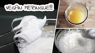 Vegan Meringue with Aqua Faba  Tutorial by Marys Test Kitchen [upl. by Tterrag617]