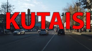 KUTAISI  Driving City Center  Virtual Tour [upl. by Thirion]