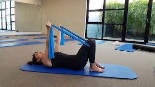 Shoulder strengthening exercises with a theraband [upl. by Nomra]