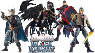 Every Marvel Legends Black Knight Dane Whitman Comparison List Toybiz and Hasbro [upl. by Ydnir]