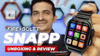 Fire Boltt Snapp Unboxing amp Review🔥GIVEAWAY⚡CamWatch🔥fire boltt snapp 4g smartwatch [upl. by Anyale]