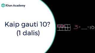 Kaip gauti 10 1 dalis  Sudėtis iki 10  Matematika [upl. by Tati962]