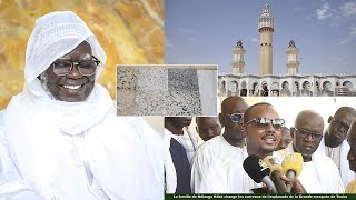 Grande mosquée de Touba  la famille de Ndiouga Kébé change les carreaux de lesplanade [upl. by Kerekes]