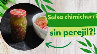 Receta de salsa chimichurri sin perejil [upl. by Ariem476]