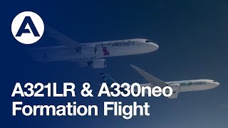 A321LR amp A330neo flying in formation [upl. by Emmery]