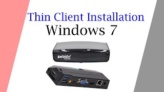 Zebion 101 thin client install on windows 7 I Thin client installation [upl. by Winshell]