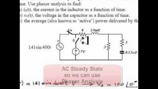 EECE 253  Final Exam April 2012 Q1 Phasors [upl. by Solenne165]