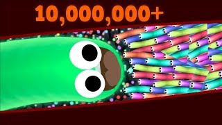 Slitherio 10000000 High Score World Record Slitherio Best Moments AI [upl. by Moor]