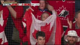 SHANE WRIGHT GIVES CANADA 20 LEAD WITH INSANE GOAL worldjuniors [upl. by Chrissy]