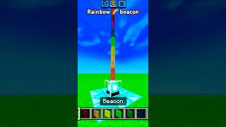 MINECRAFT  RAINBOW 🌈 BEACON  veergaming minecraft shorts [upl. by Cantone]