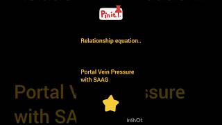 Relationship equation Portal Vein Pressure and SAAGascites cld medical medicalstudent [upl. by Alberta]