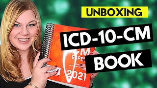 MEDICAL CODING ICD10CM CODING BOOK UNBOXING  Review of the 2021 AAPC edition diagnosis manual [upl. by Aubrey]