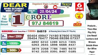 Lottery live dear sambad 6PM 8PM result today 20042024 nagaland lottery live [upl. by Idnir]