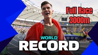 JAKOB INGEBRIGTSEN Break the 3000M WORLD RECORD in 717 full race [upl. by Ros]