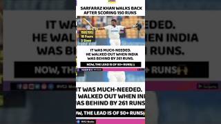 SARFARAZ KHAN Hits 150 RUNS in Live Test Match [upl. by Kifar72]