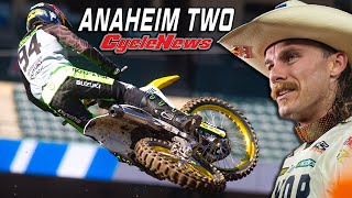 2024 Anaheim 2 Supercross  Press Day  Cycle News [upl. by Ylloj]