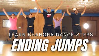 Learn Bhangra Dance Online Tutorial For Advanced Dancers  EndingChaal Jumps Step By Step Lesson 7 [upl. by Frederique896]