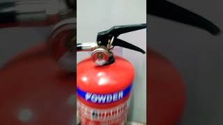 Fire extinguisher use Monoammonium phosphate yellow powder use all 3 class of fire  class A B amp C [upl. by Etteoj961]