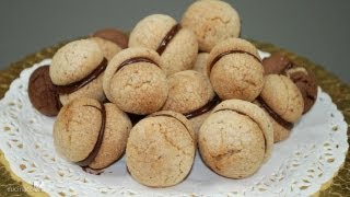 Ladys kisses  Baci di dama Traditional italian recipe [upl. by Azilem]