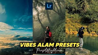 FREE 50 PRESET LIGHTROOM  VIBES ALAM  LIGHTROOM TUTORIAL [upl. by Beitch]