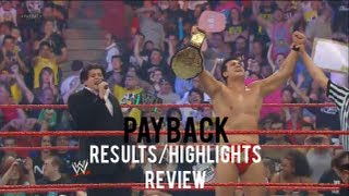 WWE Payback 2013 Full Show ResultsHighlights and Review 3 New Champions Rob Van Dam Returns [upl. by Waterman522]