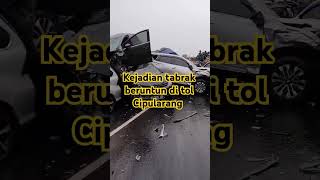 Kejadian tabrakan beruntun di tol Cipularang ❗astaghfirullah [upl. by Staley]