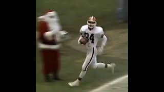 19871213 cincinnatibengals  clevelandbrowns Webster Slaughter 22yard TD pass from Bernie Kosar [upl. by Nanaek]