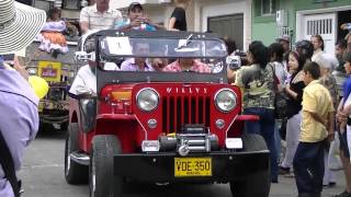 Willys Jeep Parade Exhibition Sevilla valley tourism Colombia 2012split25 [upl. by Romelda264]