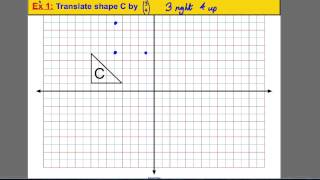 Transformations  translating a shape 1 [upl. by Starks]