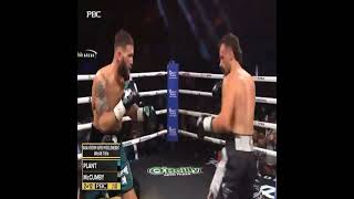 Trevor McCumby Leaping Hook Drops Caleb Plant  Proper Follow Up Shots [upl. by Silrac]