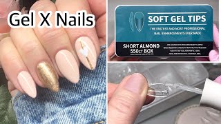 TRYING SHEIN SOFT GEL FULL NAIL TIPS  GELX Nails  VALENTINES NAILS [upl. by Rengaw]